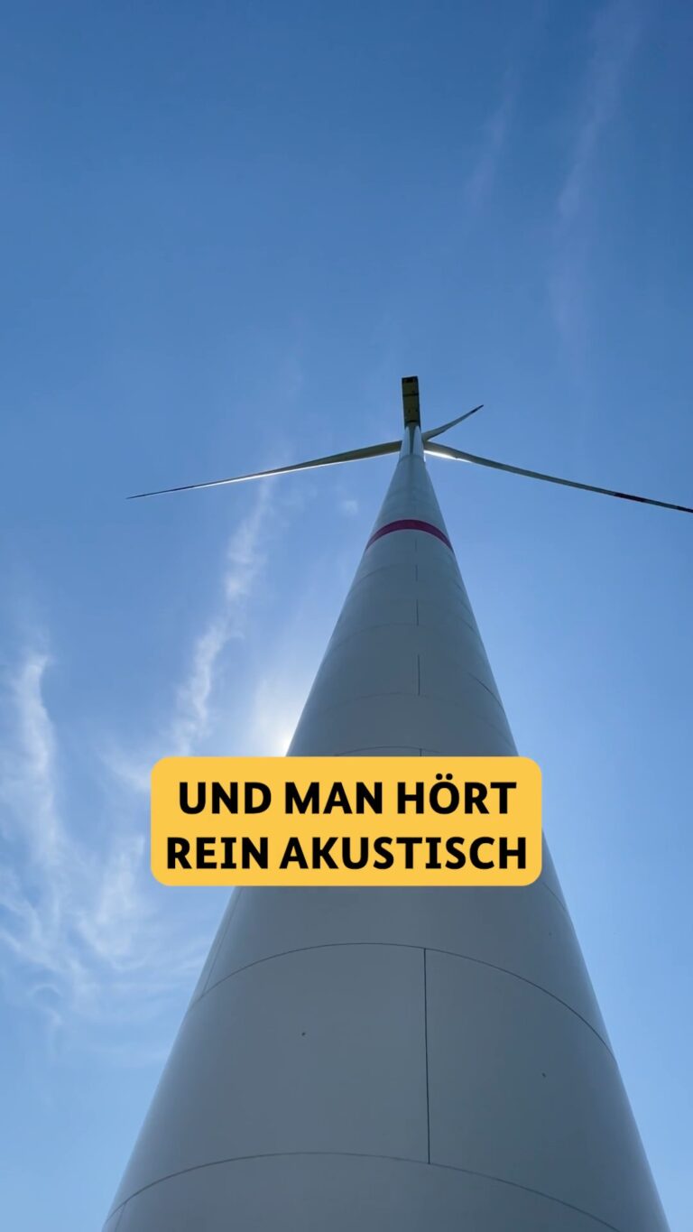 Ein Besuch direkt unter dem Windrad