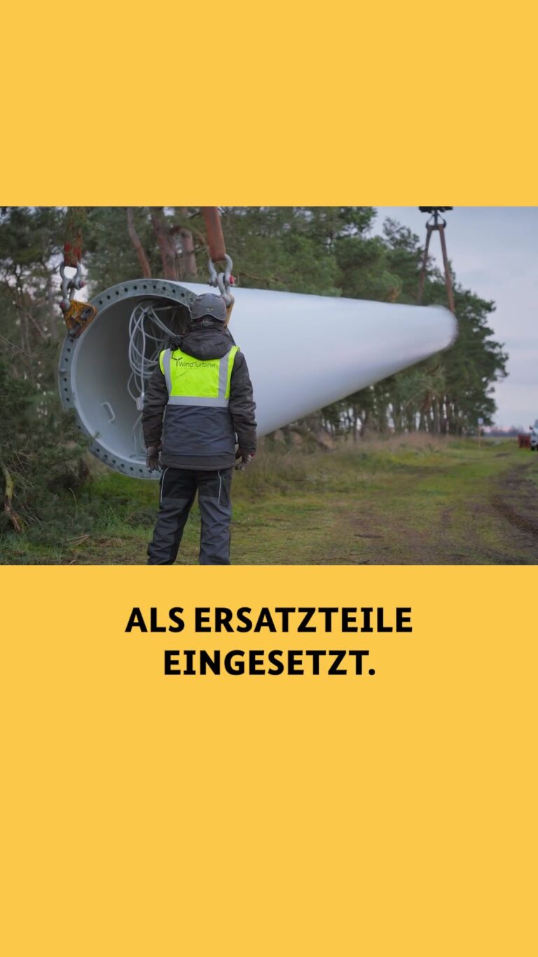 Wie sieht es eigentlich aus, wenn ein Windrad zurückgebaut wird?